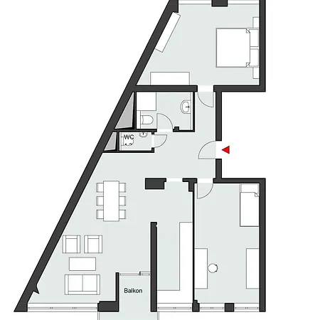 公寓 3 Downtown Bilk *